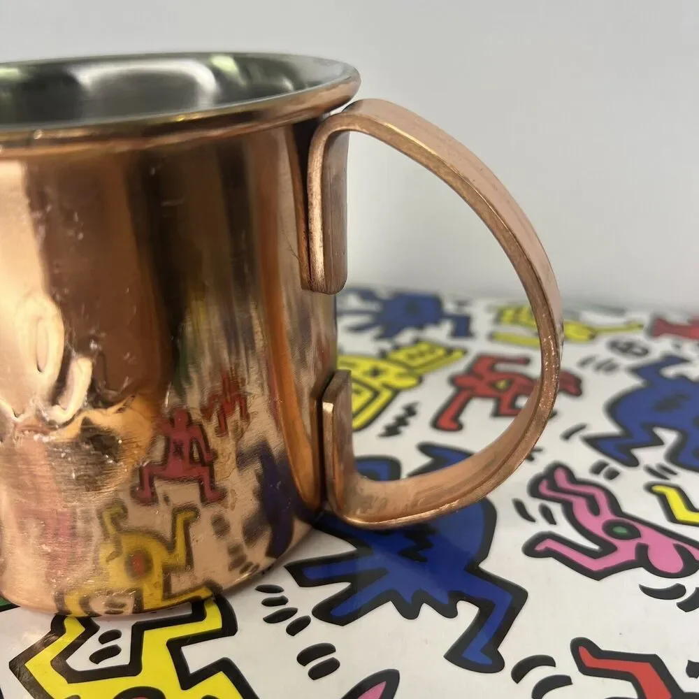 Stoli Stolichnaya Vodka Moscow Mule‎ Cup Copper Brown Logo